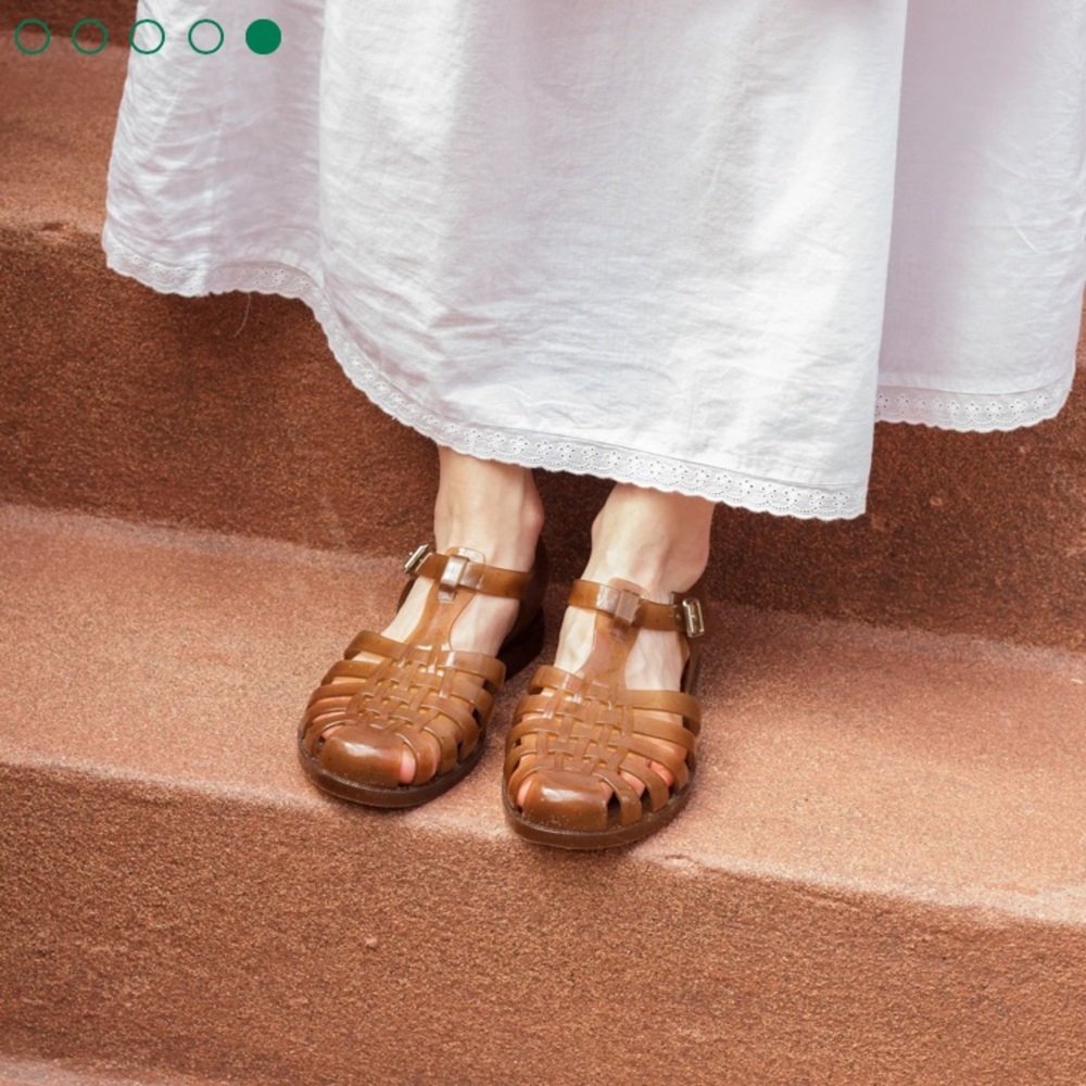 Brown Fisherman Sandals with Adjustable Buckle